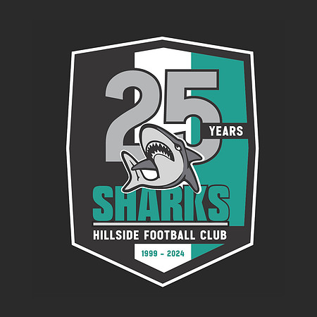 Hillside Shark 25 year black background